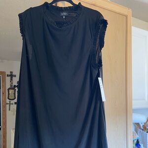 T.J.Maxx Black Ruffle Trim dress